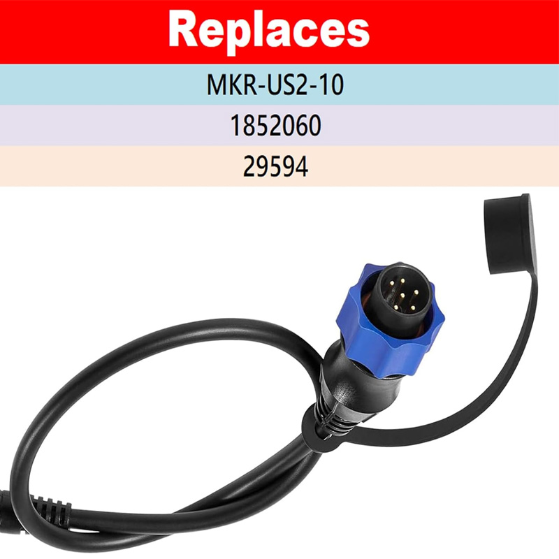 Fish Finder Transducer - 1852060 ، 29594 ، MKR-US2-10 كابل