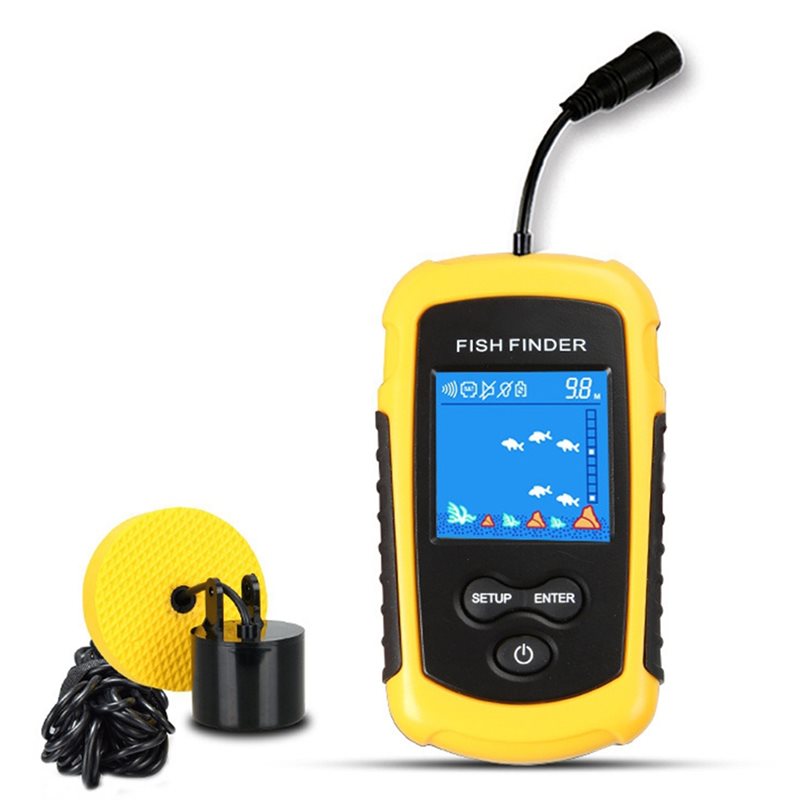 Fish Finder Transducer - جهاز ABHT-Kayak المحمول لتحديد عمق الأسماك،
