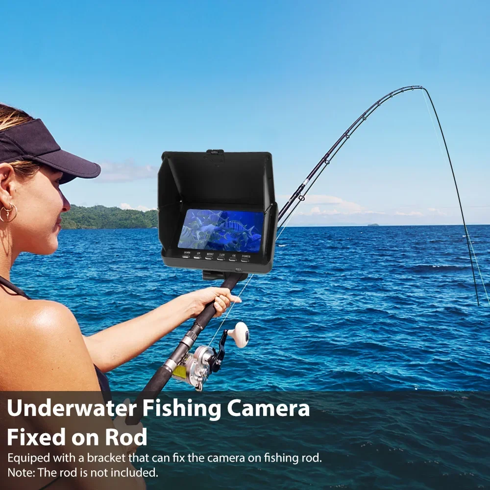 صياد السمك 5.0 بوصة شاشة الكري - مراجعة Fish Finder Cable وسعره