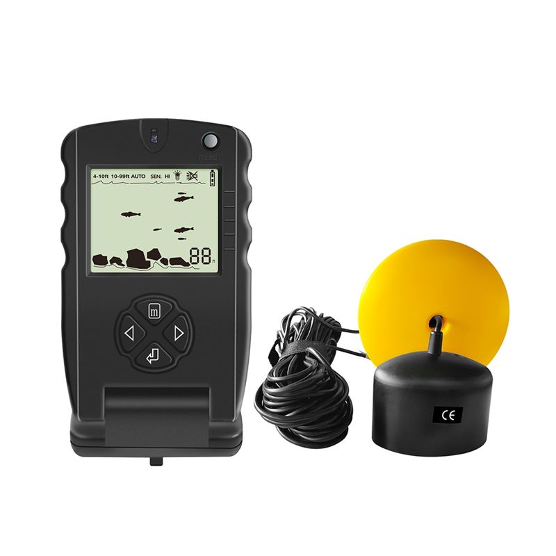 جهاز كشف الأسماك المحمول الجدي - مراجعة Fish Finder Transducer وسعره