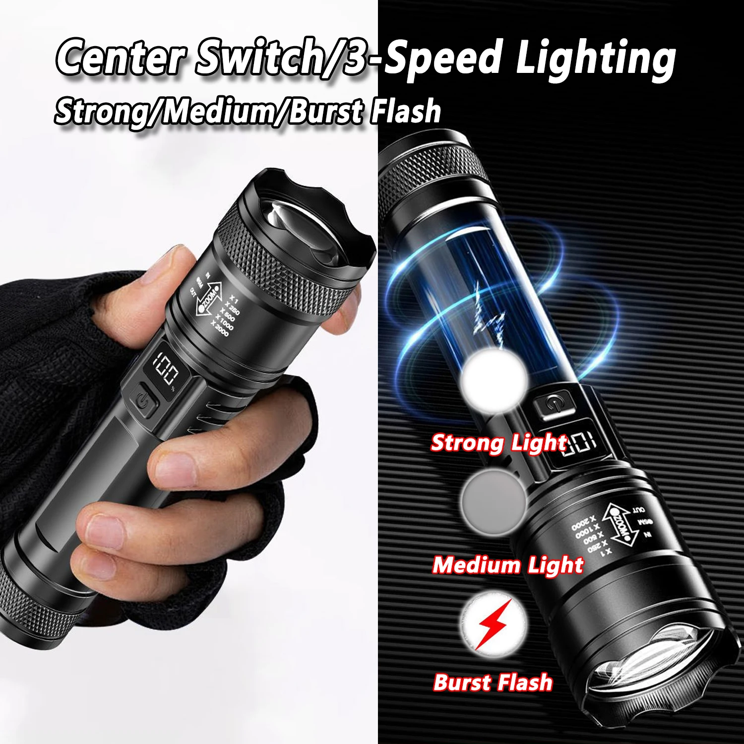 TY-908M مصباح ليد جيب 2000LM ن - مراجعة Fishing Light وسعره