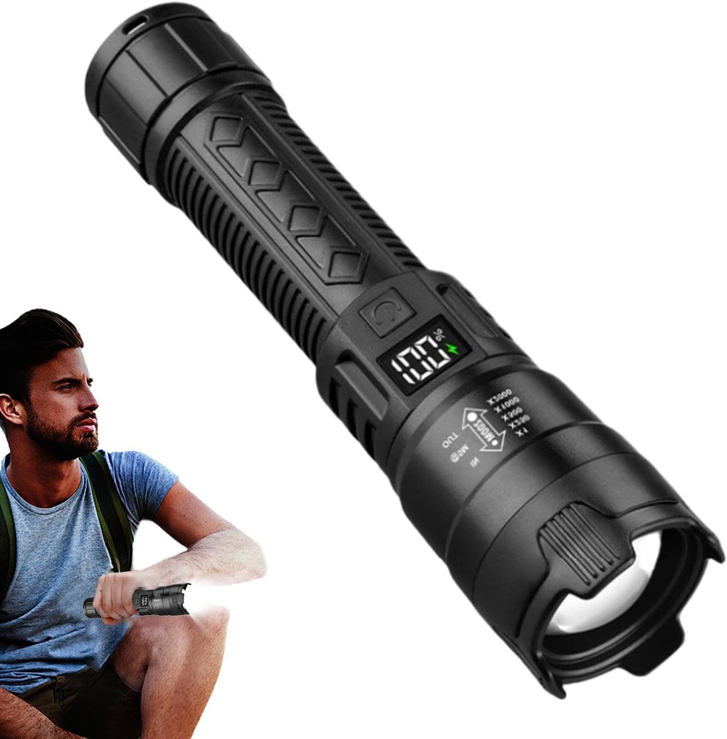 التكتيكية مصباح ليد جيب 2000LM - مراجعة Fishing Light وسعره