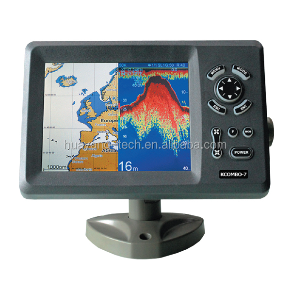 Kcombo-7 7 بوصة ONWA GPS Plott - مراجعة Fish Finder Transducer وسعره